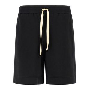 Jil Sander Men's Embroidered Logo Bermuda Shorts